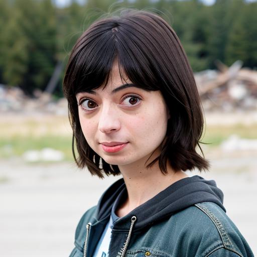 00008-2958046245-RAW photo, a  photo of kate micucci in wastelander clothes, long haircut, pale skin, slim body, background is city ruins, (high.png